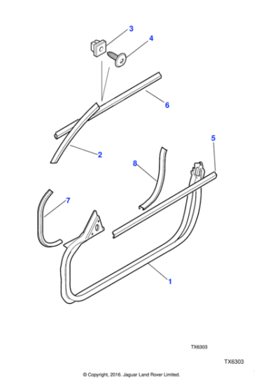 JDA60804E - Jaguar Self tapping screw