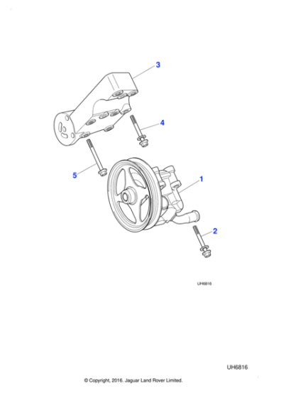 AJ81228 - Jaguar Pump mounting bracket