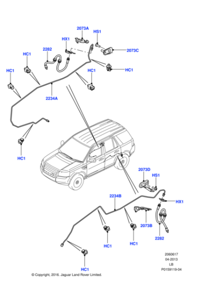 LR001048 - Land Rover Tube