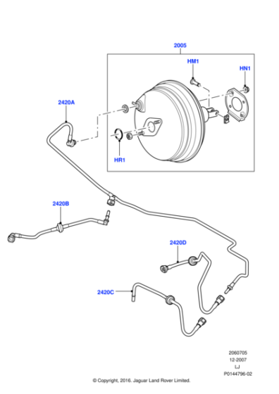 SQF500123 - Land Rover Tube - Vacuum