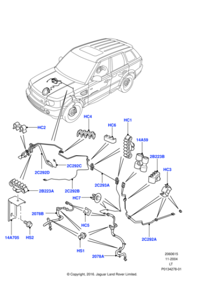 EDP7037L - Land Rover Clip - Brake Pipe