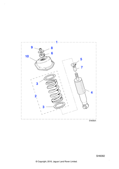 MNA3440AA - Jaguar Ride level strut