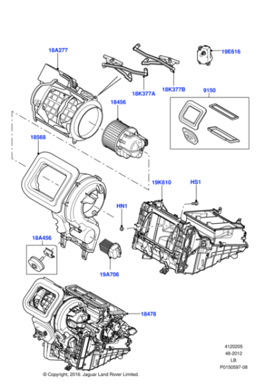 LR078690 - Land Rover Heater