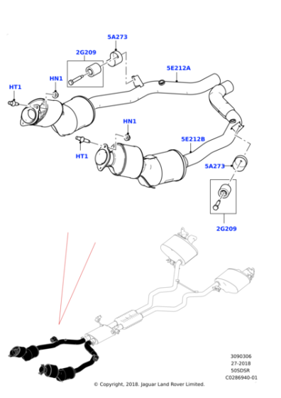 LR113204 - Land Rover Catalytic Converter