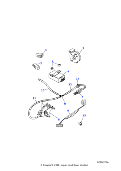 AMR1835 - Land Rover Cable assembly cruise control