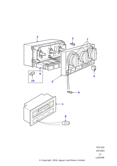 JWH100060 - Land Rover Bulb illumination assembly