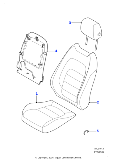 T2H6643QNL - Jaguar Headrest
