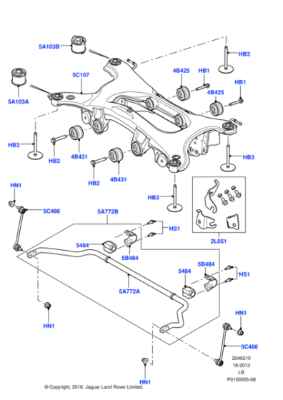 LR002876 - Land Rover Link - Stabilizer Bar