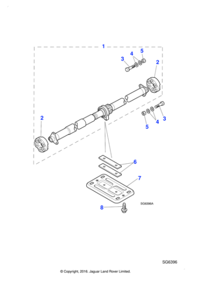 NNC5818BA - Jaguar Centre bearing mounting bracket