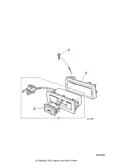 BEC2433 - Jaguar Switchpack housing