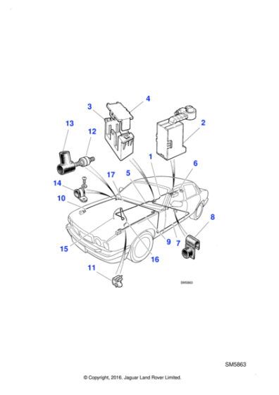 LNA3730BB - Jaguar Starter cable