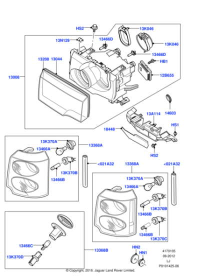 YWC000500 - Land Rover Module - Lighting Control