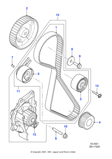 XR858266 - Jaguar Nut