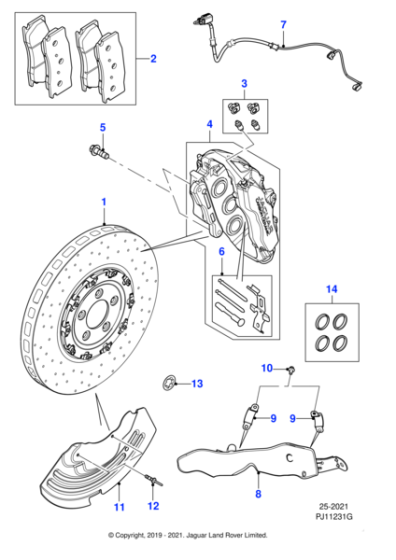 T2R45130 - Jaguar Caliper housing