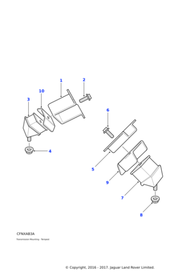 KQB100150 - Land Rover Mounting rubber.