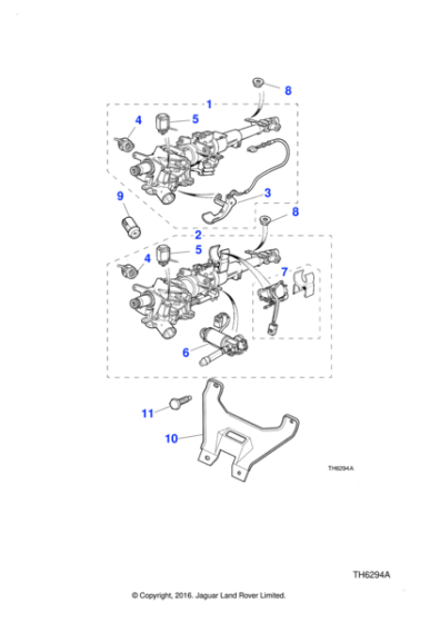 LNA6507BB - Jaguar Steering column ignition switch