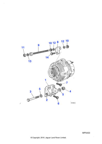 EBC9087 - Jaguar Adjustment block