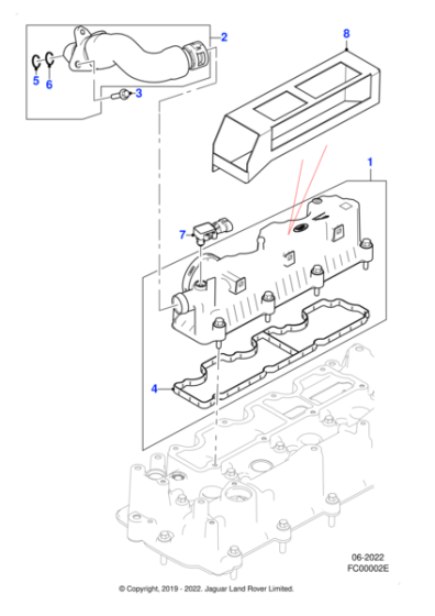 JDE38479 - Jaguar Ventilation cover