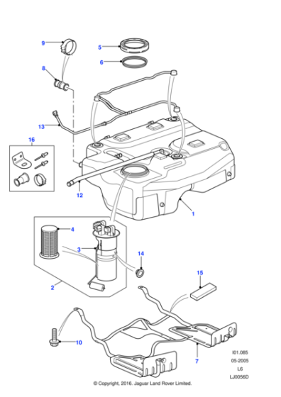 WFX000130 - Land Rover Fuel Pump And Filter