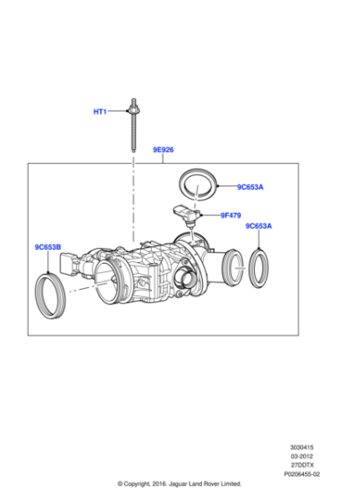 LR069191 - Land Rover Throttle Body And Motor