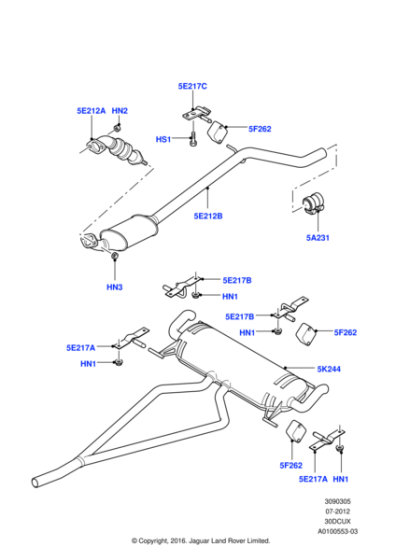 WAG000203 - Land Rover Catalytic Converter
