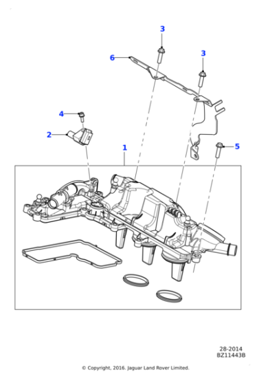 XR858326 - Jaguar Camshaft cover