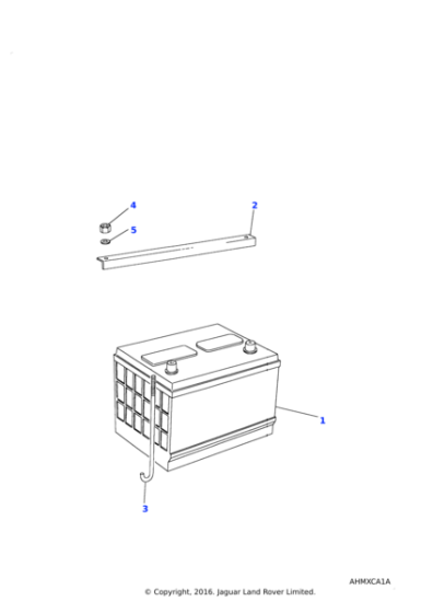 YJJ100070 - Land Rover J bolt-fixing battery