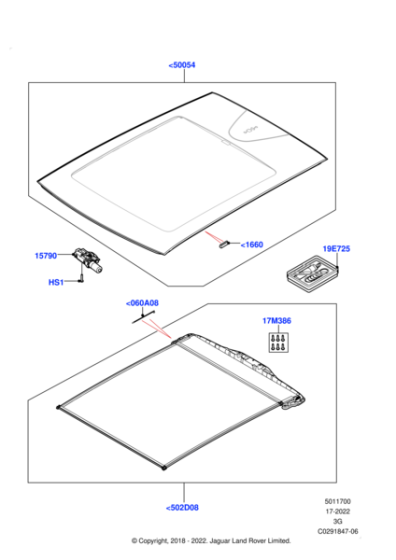 LR137410 - Land Rover Pad - Sliding Roof