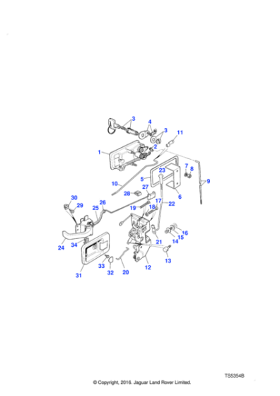 RTC3937CC - Land Rover Escutcheon-door-lock