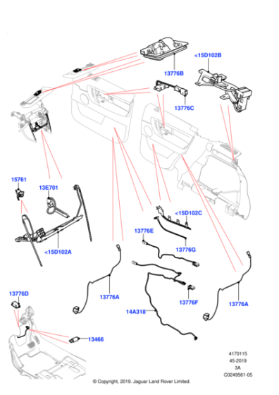 LR138757 - Land Rover Lamp - Interior