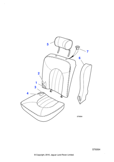 GXF5789DARNR - Jaguar Side bolster