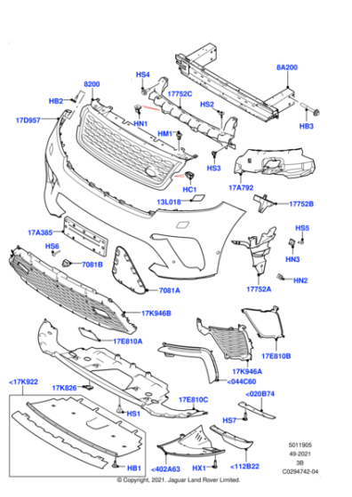 LR139080 - Land Rover Cover - Towing Hook Opening