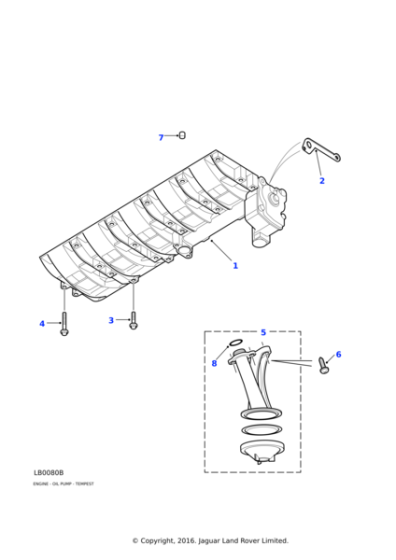 ERR6401 - Land Rover O ring-oil suction pipe seal