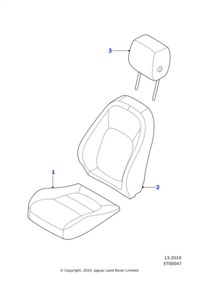 T2H39109QKW - Jaguar Headrest