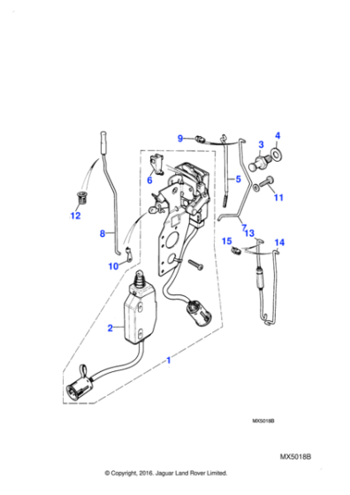 BDC7016 - Jaguar Door latch