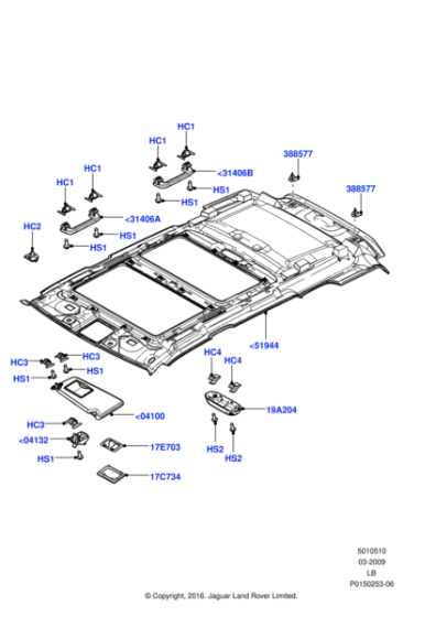 LR000713 - Land Rover Reflector