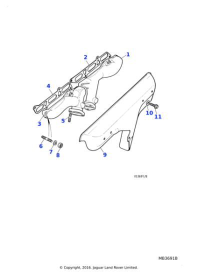 FX110041 - Jaguar Land Rover Nut-flange
