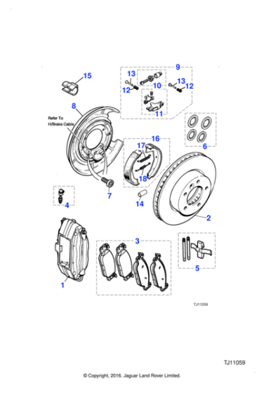 C2N2146 - Jaguar Brake caliper
