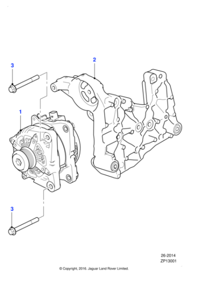 C2Z31669 - Jaguar Alternator