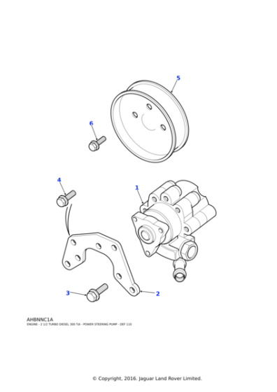 ERR2228 - Land Rover Bracket-mounting power assisted steering pump