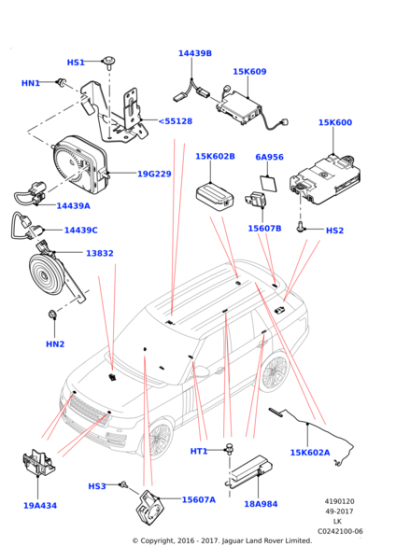 LR099137 - Land Rover Aerial