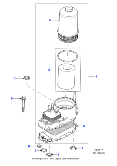 JDE8715 - Jaguar Cooling module