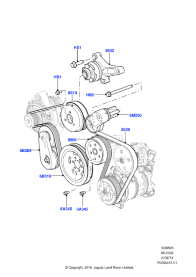 LR016140 - Land Rover Tensioner