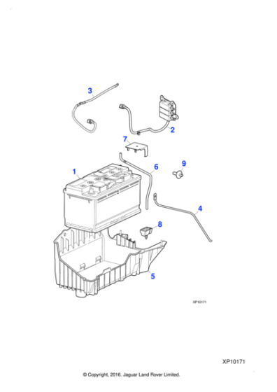 C2C35738 - Jaguar Battery cable