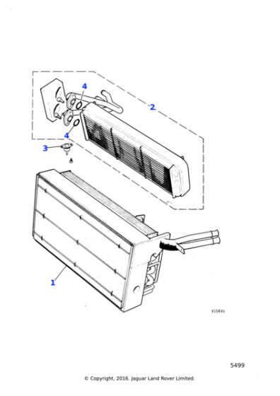 JLM20608 - Jaguar Air conditioning evaporator