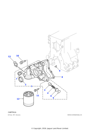 ADU8891 - Land Rover Seal-crankshaft front oil