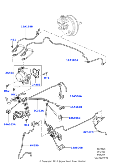 LR022758 - Land Rover Pump - Vacuum