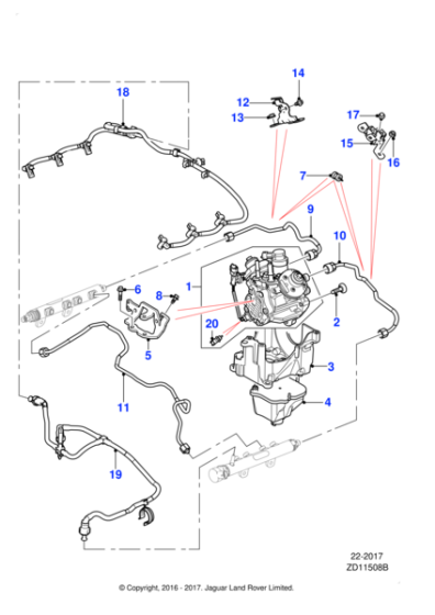 JDE38562E - Jaguar Fuel pump