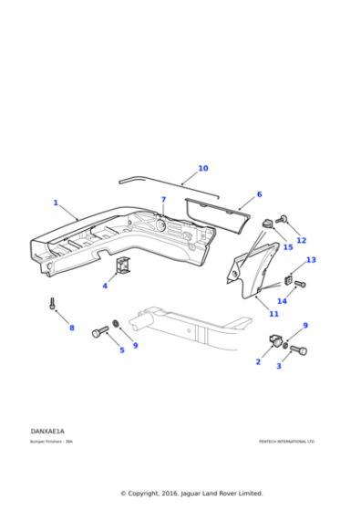 ANR2381 - Land Rover Bracket-rear bumper mounting