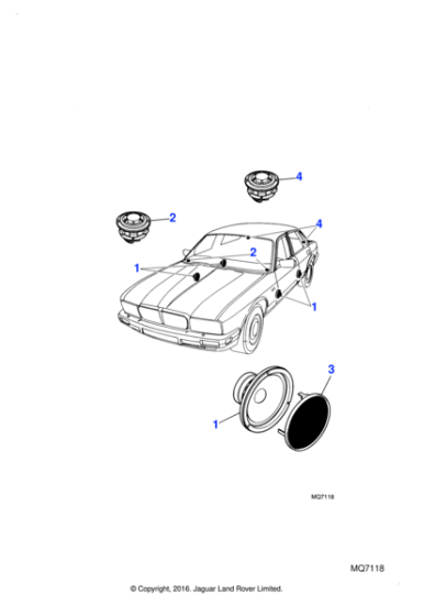 DBC10873 - Jaguar Facia loudspeaker
